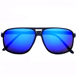 Retro Square Frame Plastic Aviator Shades#0250
