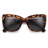 Modern Slight Cat Eye Thick Squared Sunglasses