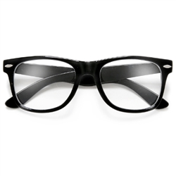 Original Classic 80's Inspired Clear Lens Wayfarer Style Eyewear