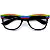 Rainbow Pride Wayfarer Style Clear Lenses#2237Clr