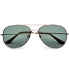 Classic Iconic Glass Lens Aviator Sunglasses #5010