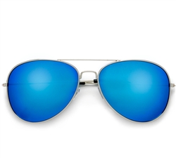 Ice Blue Color Mirror Classic Aviator #50250