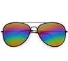 Oil Slick Color Mirror Aviator #50260