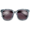 Marble Frame Retro Cat Eye Silhouette Ultrachic Modernized Sunglasses