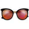 Oversized 56mm Horn Rim Exaggerated Cat Eye Sunglasses