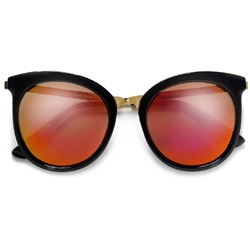 Oversized 56mm Horn Rim Exaggerated Cat Eye Sunglasses