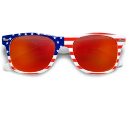 USA American Flag Classic Red White and Blue Wayfarer Sunglasses#81793