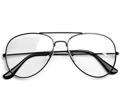 Classic Iconic Aviator Clear Lens #8712