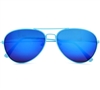 Neon Frame Revo Mirror Lens Aviator Sunglasses #8798