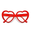 Cute Heart Shaped Clear Lens Glasses