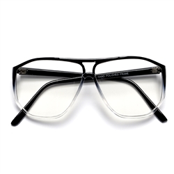 Large 60mm Light Weight Plastic Thin Frame Aviator Glasses