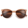 Ultra Light Weight Metal Frame Modernized Cat Eye Sunglasses