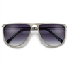 Ultra Light Metal Tear Drop Aviator Featuring a Flat Top Frame