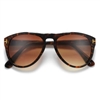 Designer Inspired Large Keyhole Bridge Plastic Aviator Sunglasses