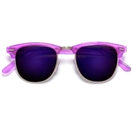 Colorful Simi Rimless Classic Club Scene Sunglasses